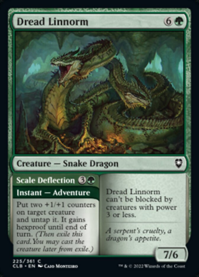 Dread Linnorm // Scale Deflection [Commander Legends: Battle for Baldur's Gate] | Jomio and Rueliete's Cards and Comics