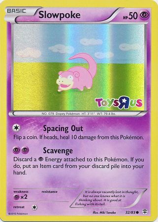 Slowpoke (32/83) (Toys R Us Promo) [XY: Generations] | Jomio and Rueliete's Cards and Comics