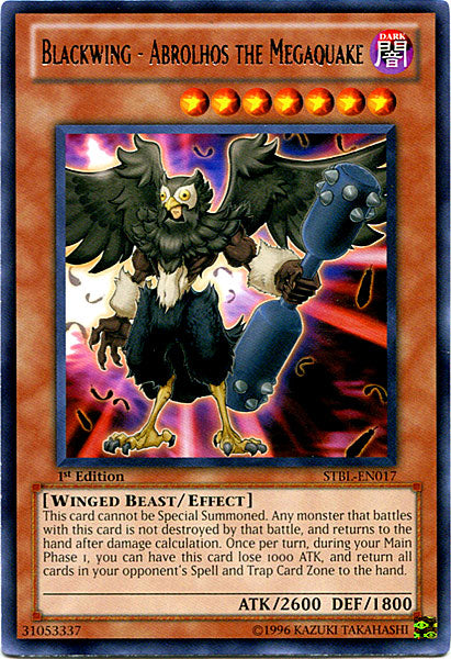 Blackwing - Abrolhos the Megaquake [STBL-EN017] Rare | Jomio and Rueliete's Cards and Comics
