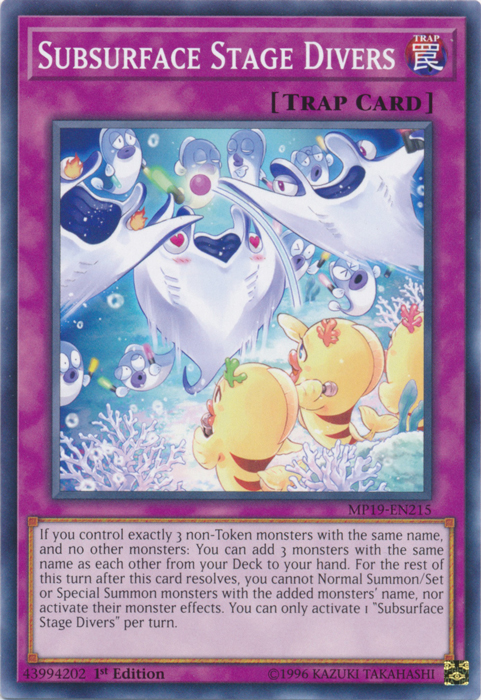 Subsurface Stage Divers [MP19-EN215] Common | Jomio and Rueliete's Cards and Comics