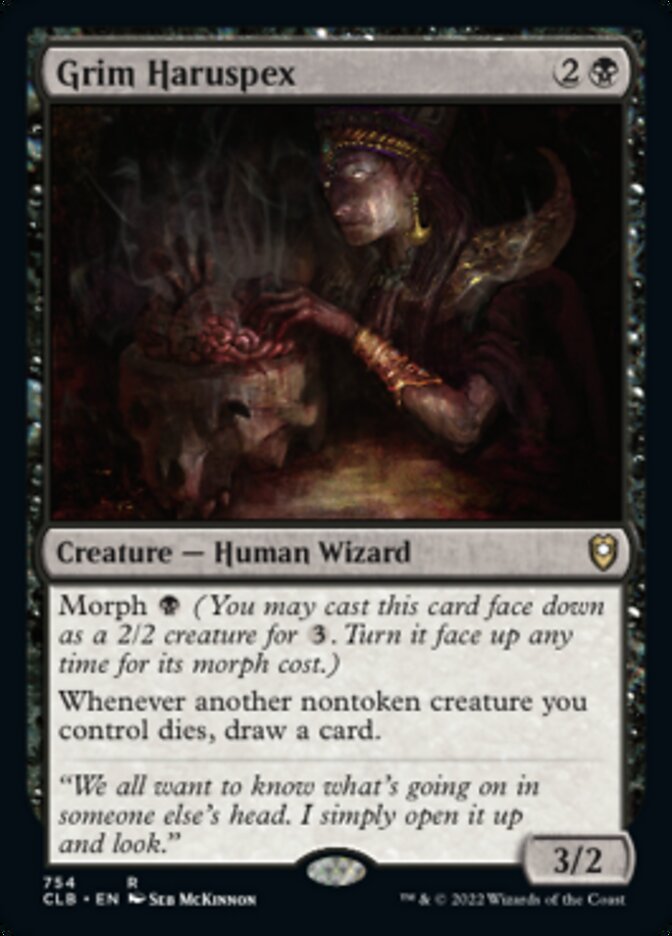 Grim Haruspex [Commander Legends: Battle for Baldur's Gate] | Jomio and Rueliete's Cards and Comics