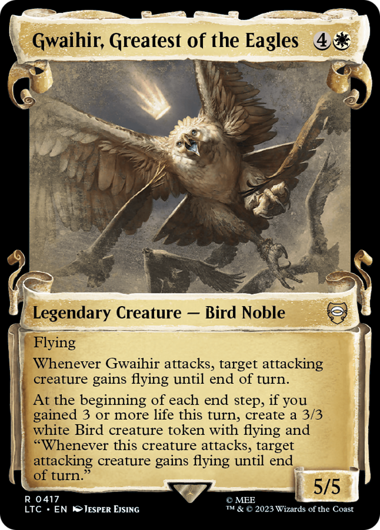Gwaihir, Greatest of the Eagles [The Lord of the Rings: Tales of Middle-Earth Commander Showcase Scrolls] | Jomio and Rueliete's Cards and Comics