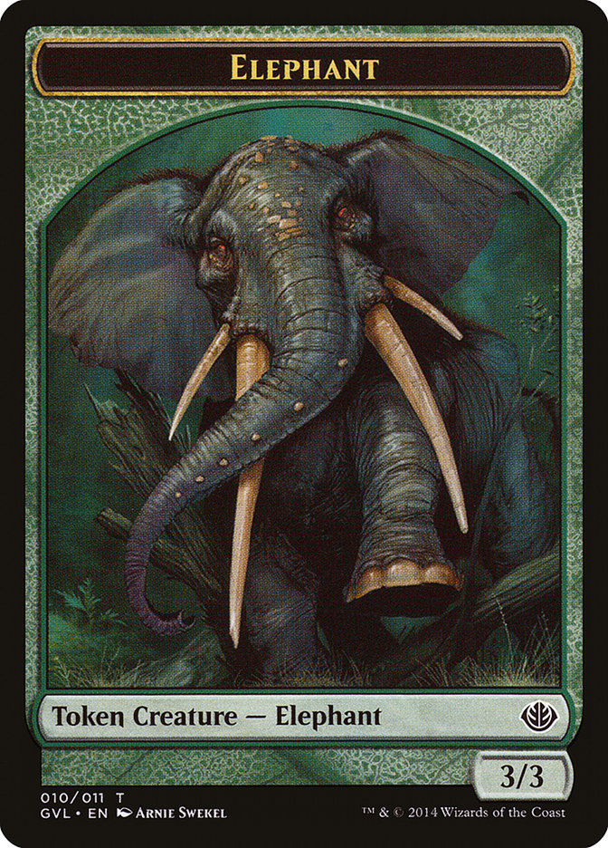 Elephant Token (Garruk vs. Liliana) [Duel Decks Anthology Tokens] | Jomio and Rueliete's Cards and Comics