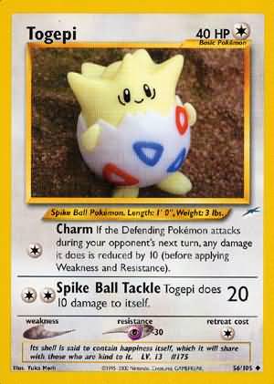 Togepi (56/105) [Neo Destiny Unlimited] | Jomio and Rueliete's Cards and Comics