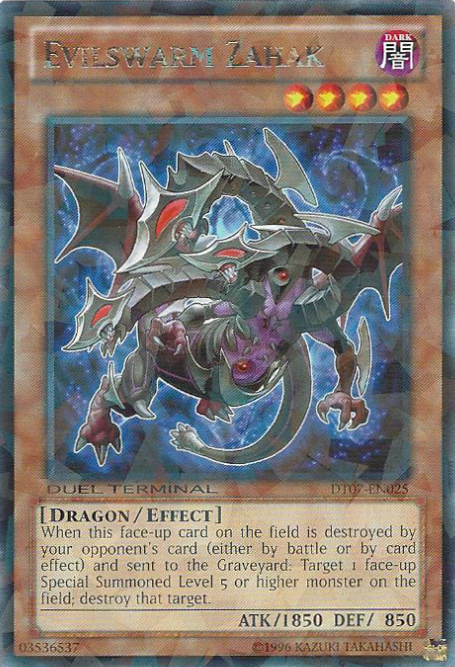 Evilswarm Zahak [DT07-EN025] Rare | Jomio and Rueliete's Cards and Comics