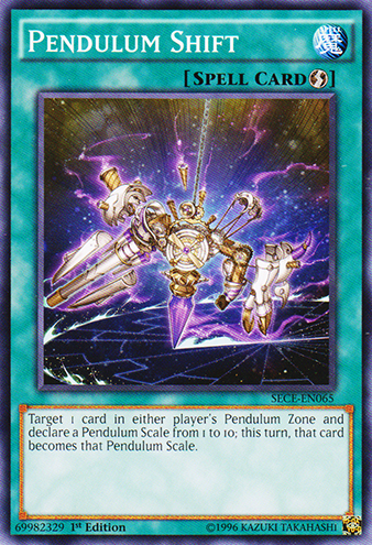 Pendulum Shift [SECE-EN065] Common | Jomio and Rueliete's Cards and Comics