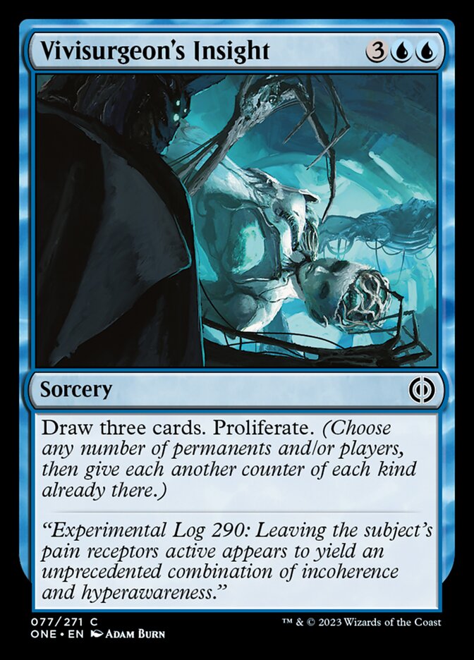 Vivisurgeon's Insight [Phyrexia: All Will Be One] | Jomio and Rueliete's Cards and Comics