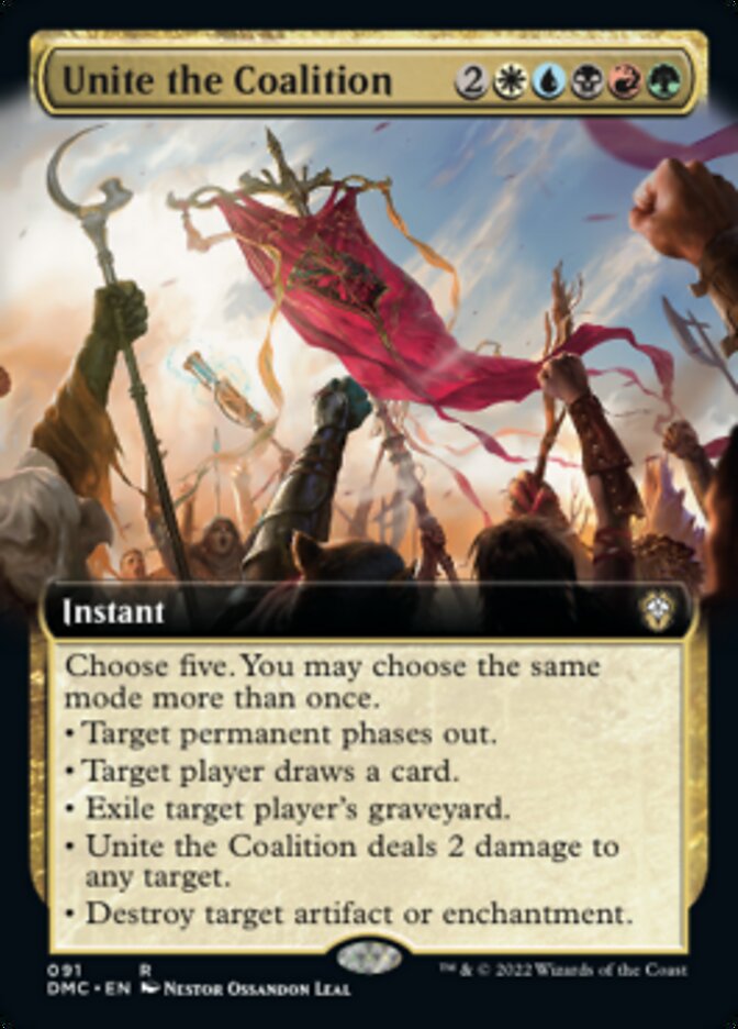 Unite the Coalition (Extended Art) [Dominaria United Commander] | Jomio and Rueliete's Cards and Comics