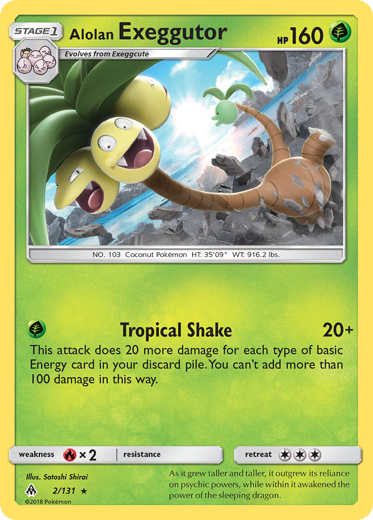 Alolan Exeggutor (2/131) [Sun & Moon: Forbidden Light] | Jomio and Rueliete's Cards and Comics