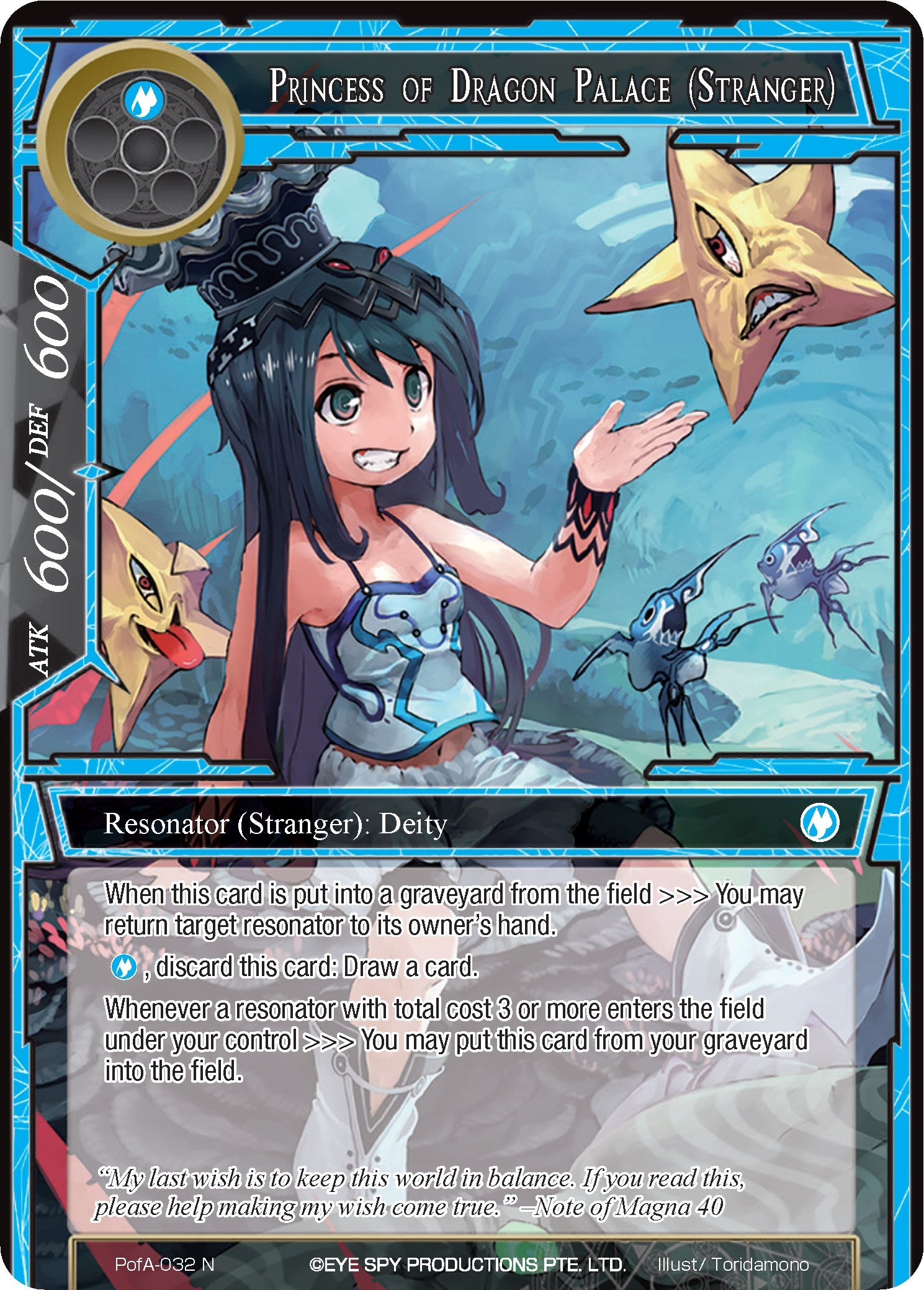 Princess of Dragon Palace (Stranger) (PofA-032) [Alice Origin IV: Prologue of Attoractia] | Jomio and Rueliete's Cards and Comics