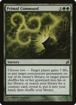 Primal Command [Lorwyn] | Jomio and Rueliete's Cards and Comics