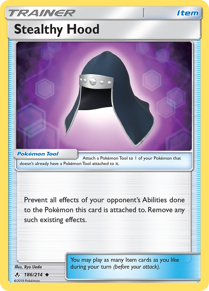 Stealthy Hood (186/214) [Sun & Moon: Unbroken Bonds] | Jomio and Rueliete's Cards and Comics