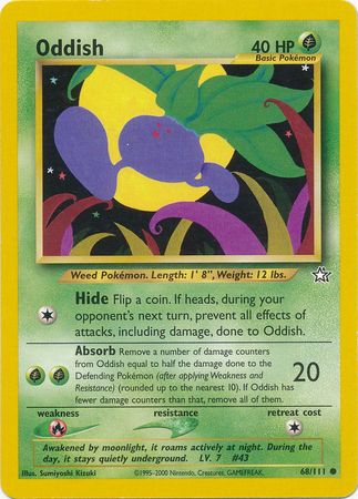 Oddish (68/111) [Neo Genesis Unlimited] | Jomio and Rueliete's Cards and Comics