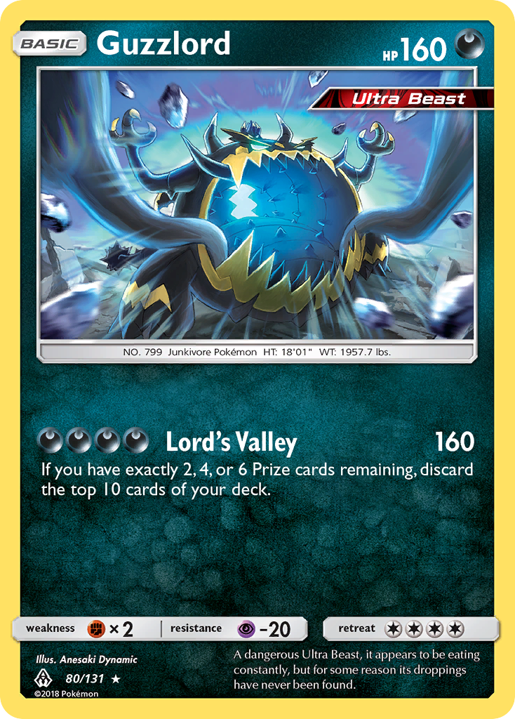 Guzzlord (80/131) [Sun & Moon: Forbidden Light] | Jomio and Rueliete's Cards and Comics
