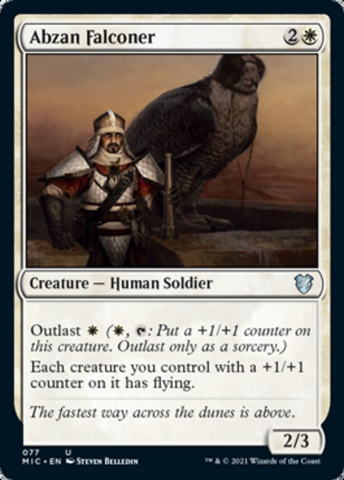 Abzan Falconer [Innistrad: Midnight Hunt Commander] | Jomio and Rueliete's Cards and Comics