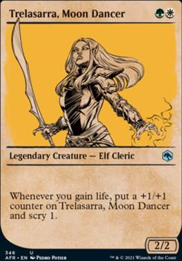 Trelasarra, Moon Dancer (Showcase) [Dungeons & Dragons: Adventures in the Forgotten Realms] | Jomio and Rueliete's Cards and Comics