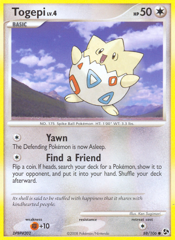 Togepi (88/106) [Diamond & Pearl: Great Encounters] | Jomio and Rueliete's Cards and Comics