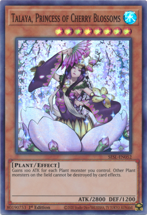 Talaya, Princess of Cherry Blossoms [SESL-EN052] Super Rare | Jomio and Rueliete's Cards and Comics