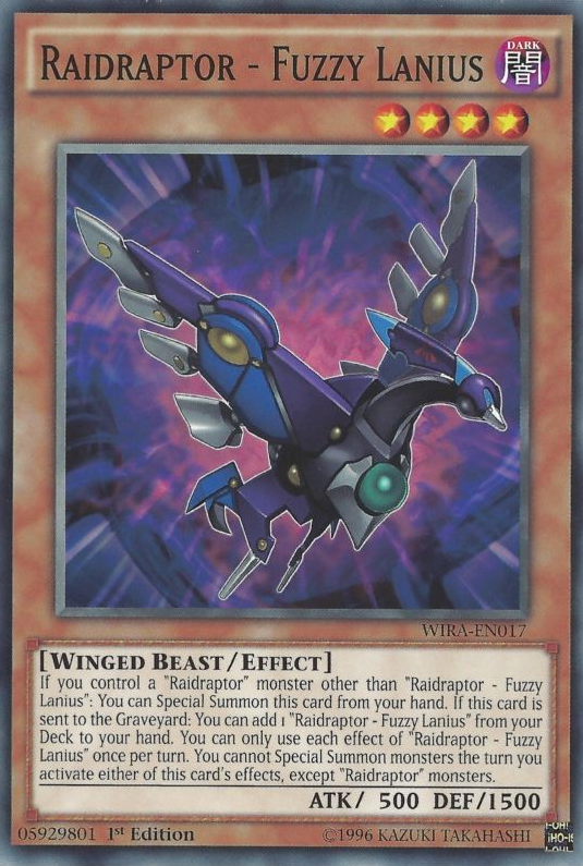 Raidraptor - Fuzzy Lanius [WIRA-EN017] Common | Jomio and Rueliete's Cards and Comics