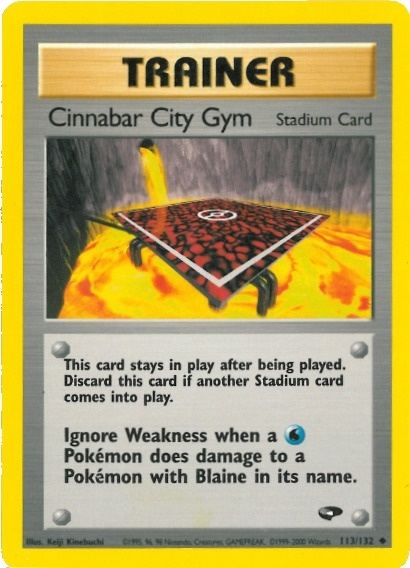 Cinnabar City Gym (113/132) [Gym Challenge Unlimited] | Jomio and Rueliete's Cards and Comics