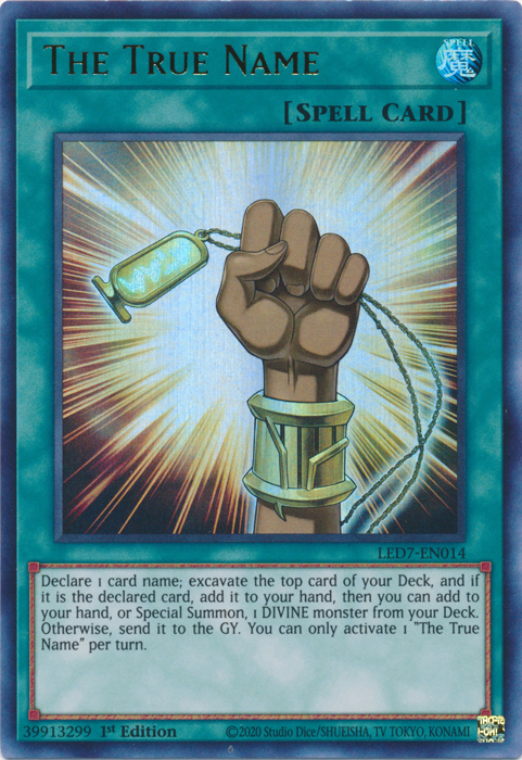 The True Name [LED7-EN014] Ultra Rare | Jomio and Rueliete's Cards and Comics
