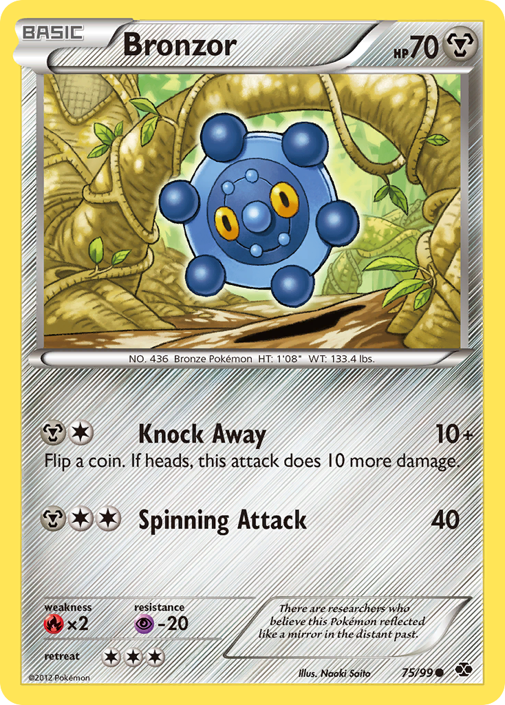 Bronzor (75/99) [Black & White: Next Destinies] | Jomio and Rueliete's Cards and Comics