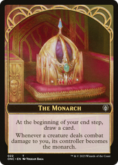 The Monarch // Golem Double-Sided Token [Phyrexia: All Will Be One Commander Tokens] | Jomio and Rueliete's Cards and Comics
