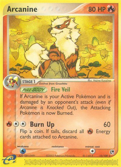 Arcanine (15/100) [EX: Sandstorm] | Jomio and Rueliete's Cards and Comics