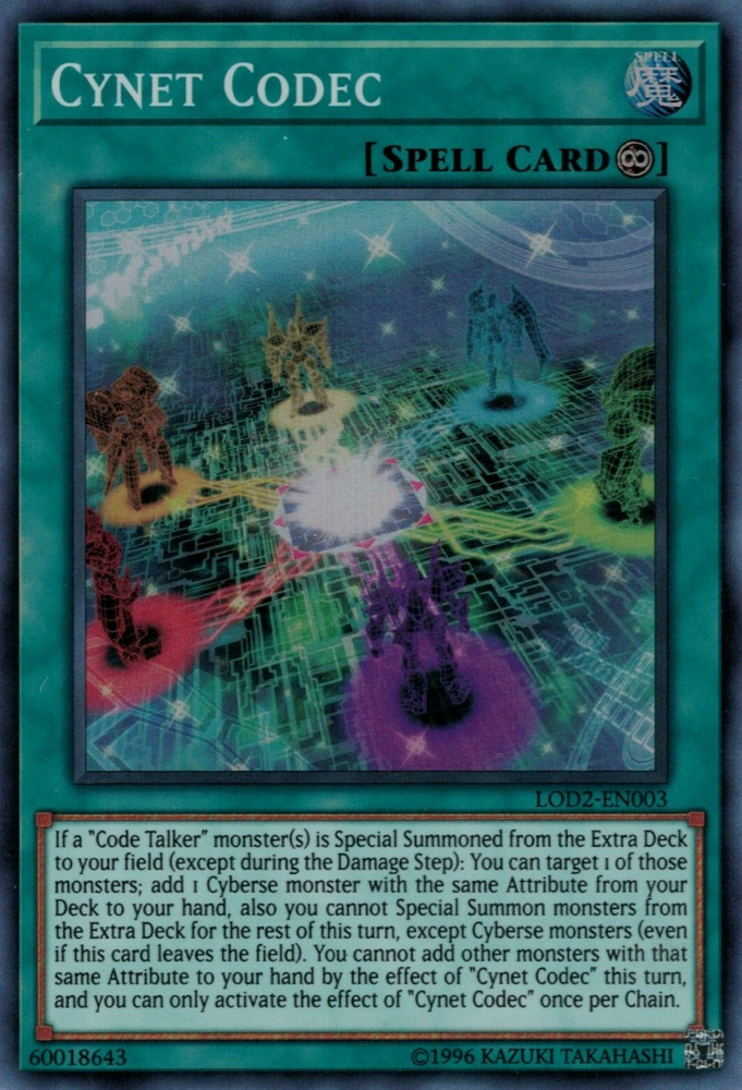 Cynet Codec (Legacy of the Duelist: Link Evolution) [LOD2-EN003] Super Rare | Jomio and Rueliete's Cards and Comics