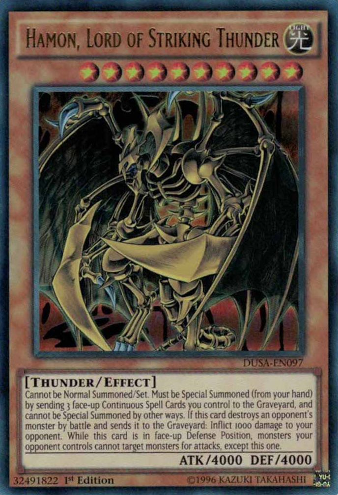 Hamon, Lord of Striking Thunder [DUSA-EN097] Ultra Rare | Jomio and Rueliete's Cards and Comics