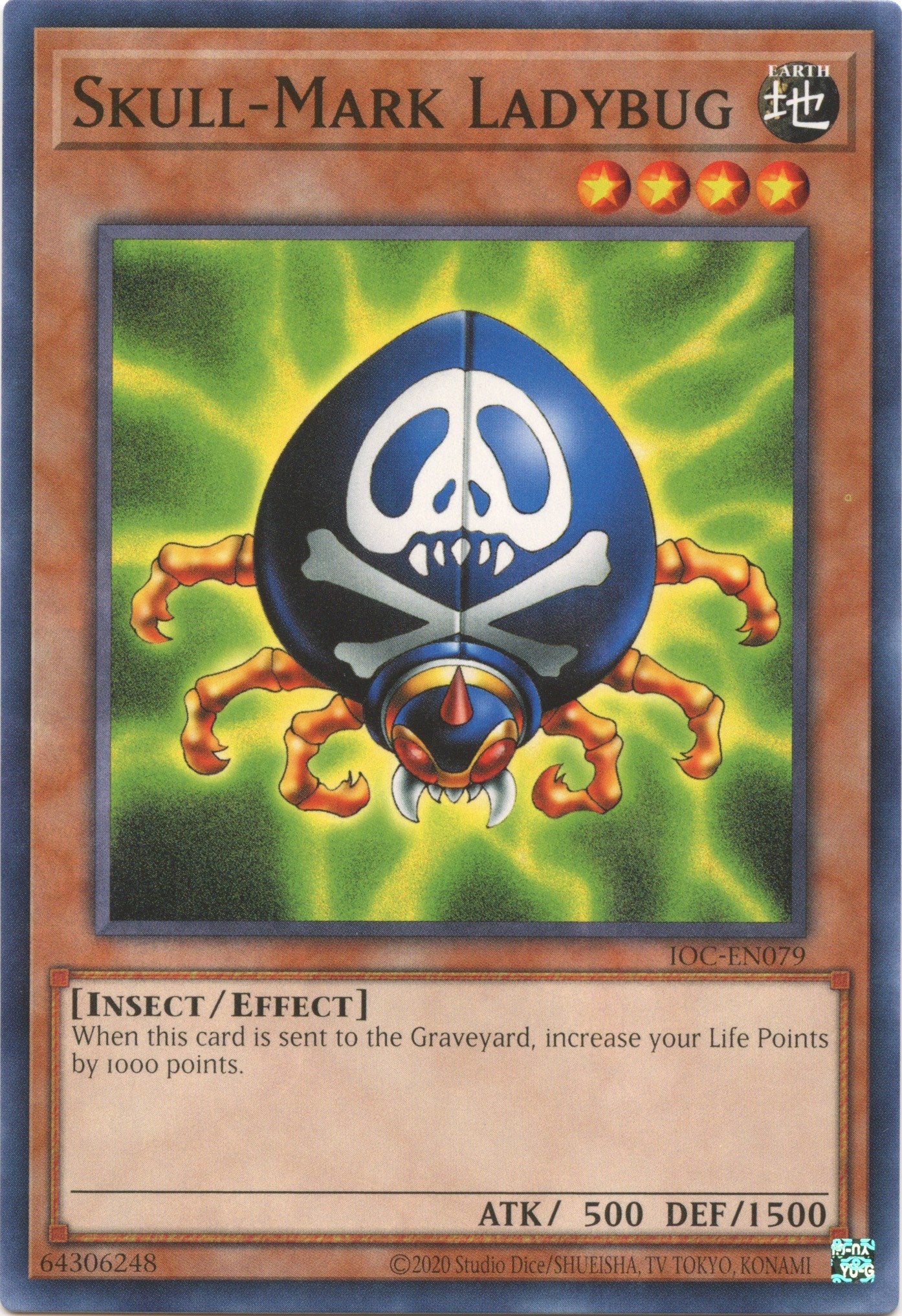 Skull-Mark Ladybug (25th Anniversary) [IOC-EN079] Common | Jomio and Rueliete's Cards and Comics