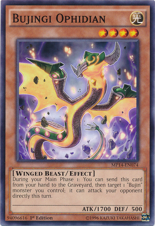 Bujingi Ophidian [MP14-EN074] Common | Jomio and Rueliete's Cards and Comics