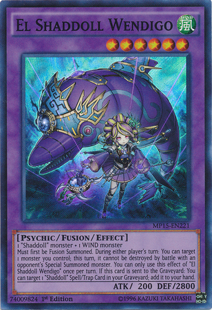 El Shaddoll Wendigo [MP15-EN221] Super Rare | Jomio and Rueliete's Cards and Comics