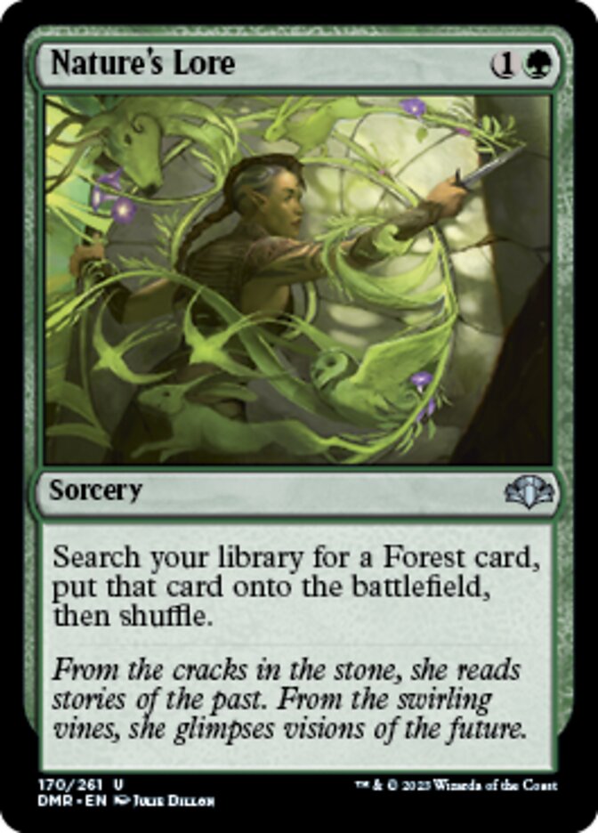 Nature's Lore [Dominaria Remastered] | Jomio and Rueliete's Cards and Comics