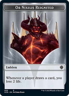 Ob Nixilis Reignited // Ob Nixilis Reignited Double-Sided Token [Starter Commander Decks] | Jomio and Rueliete's Cards and Comics