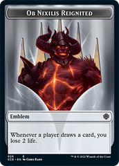 Ob Nixilis Reignited // Ob Nixilis Reignited Double-Sided Token [Starter Commander Decks] | Jomio and Rueliete's Cards and Comics