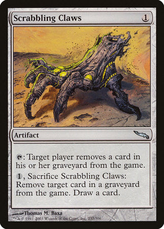 Scrabbling Claws [Mirrodin] | Jomio and Rueliete's Cards and Comics