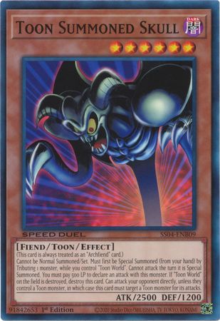 Toon Summoned Skull [SS04-ENB09] Common | Jomio and Rueliete's Cards and Comics