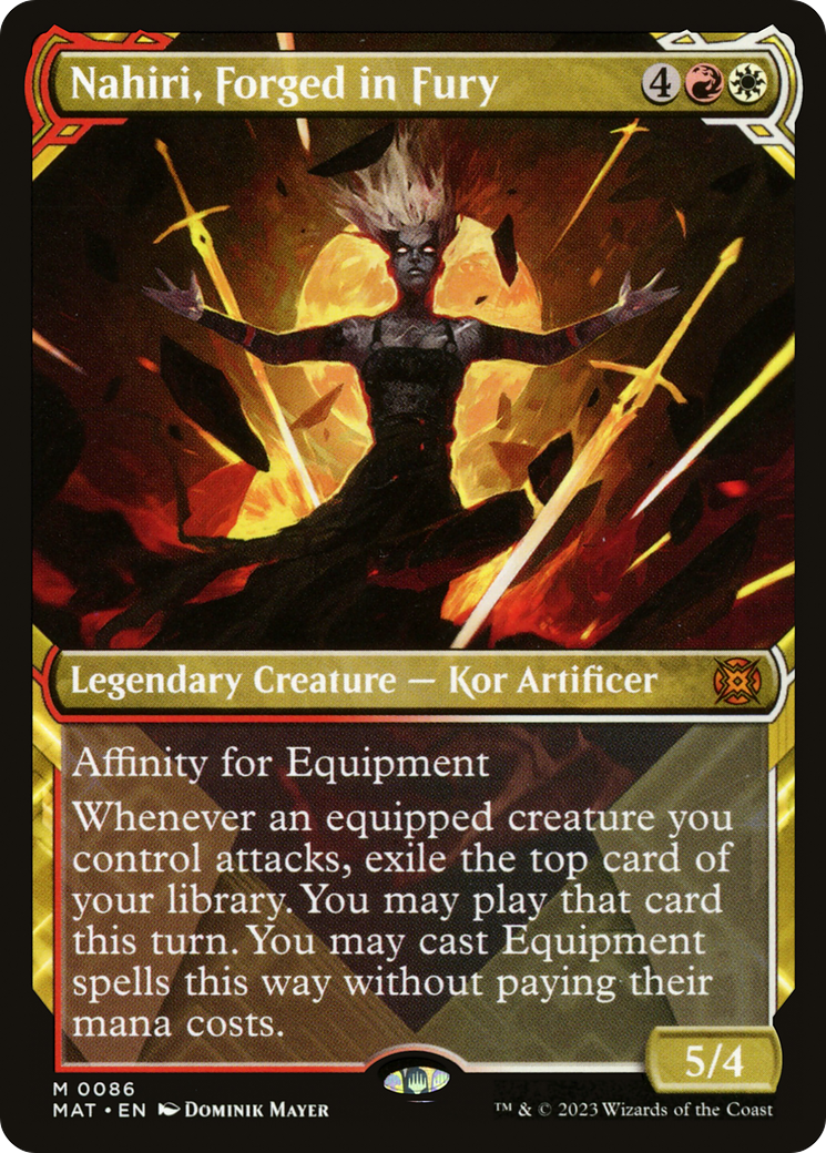Nahiri, Forged in Fury (Showcase) [March of the Machine: The Aftermath] | Jomio and Rueliete's Cards and Comics