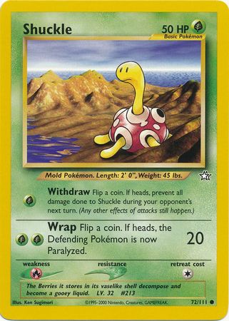 Shuckle (72/111) [Neo Genesis Unlimited] | Jomio and Rueliete's Cards and Comics