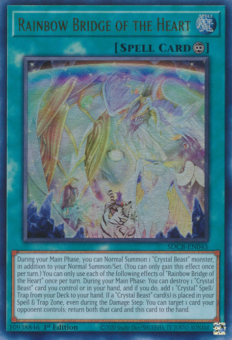 Rainbow Bridge of the Heart [SDCB-EN045] Ultra Rare | Jomio and Rueliete's Cards and Comics