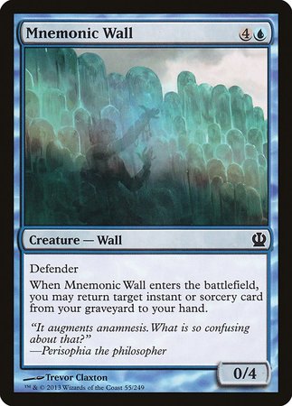 Mnemonic Wall [Theros] | Jomio and Rueliete's Cards and Comics