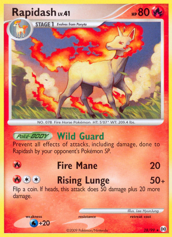 Rapidash (28/99) [Platinum: Arceus] | Jomio and Rueliete's Cards and Comics