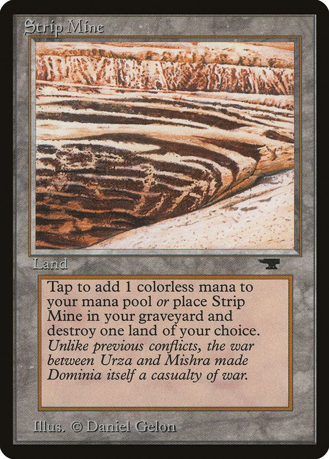 Strip Mine (No Sky, No Tower) [Antiquities] | Jomio and Rueliete's Cards and Comics