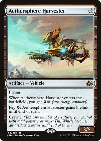 Aethersphere Harvester [Aether Revolt] | Jomio and Rueliete's Cards and Comics