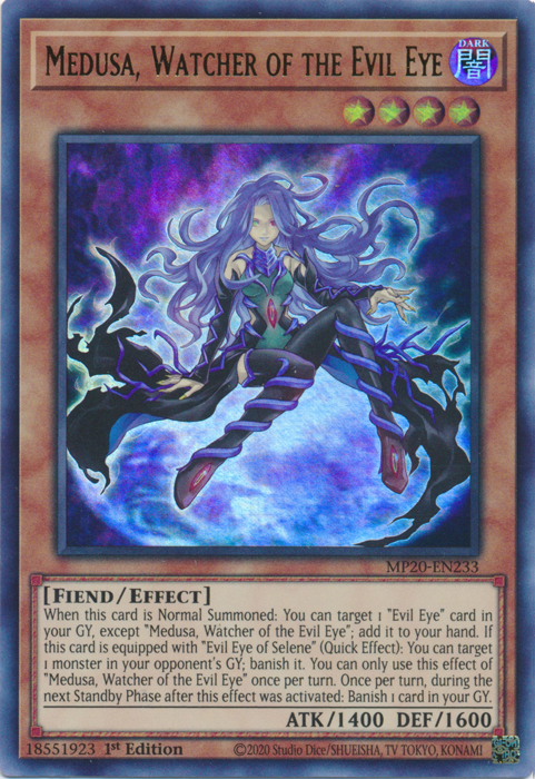 Medusa, Watcher of the Evil Eye [MP20-EN233] Ultra Rare | Jomio and Rueliete's Cards and Comics