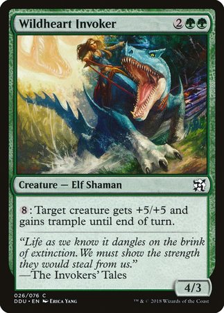 Wildheart Invoker [Duel Decks: Elves vs. Inventors] | Jomio and Rueliete's Cards and Comics