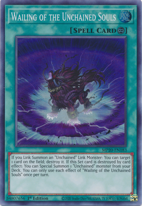 Wailing of the Unchained Souls [MP20-EN183] Super Rare | Jomio and Rueliete's Cards and Comics