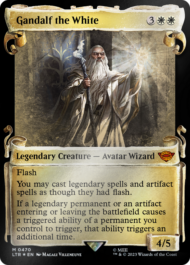 Gandalf the White [The Lord of the Rings: Tales of Middle-Earth Showcase Scrolls] | Jomio and Rueliete's Cards and Comics