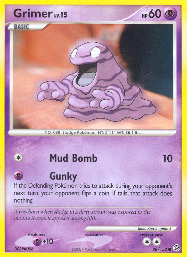 Grimer (88/132) [Diamond & Pearl: Secret Wonders] | Jomio and Rueliete's Cards and Comics